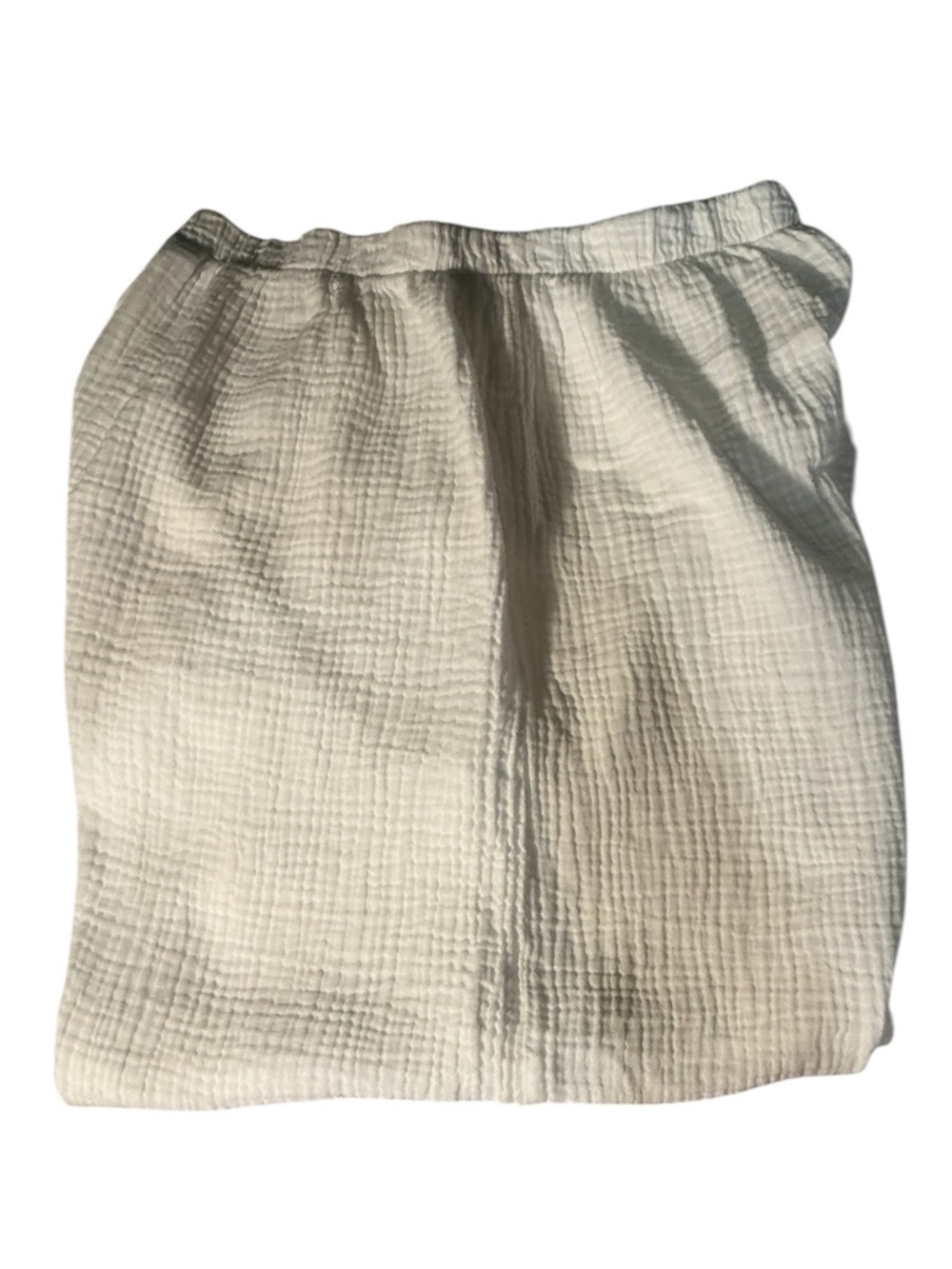Bryn Walker Cotton Gauze WHITE Wide Cropped Pants - Picture 7 of 13